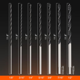 COMOWARE Brad Point drill bit three-sixteenths inch guiding through plywood