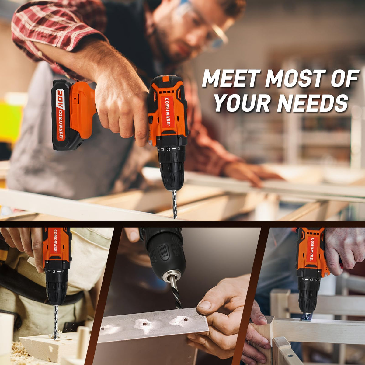 COMOWARE compact carrying case keeps tools secure and portable.