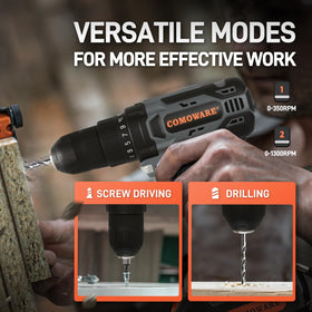 COMOWARE drill set 25+1 clutch close-up, precise torque control.