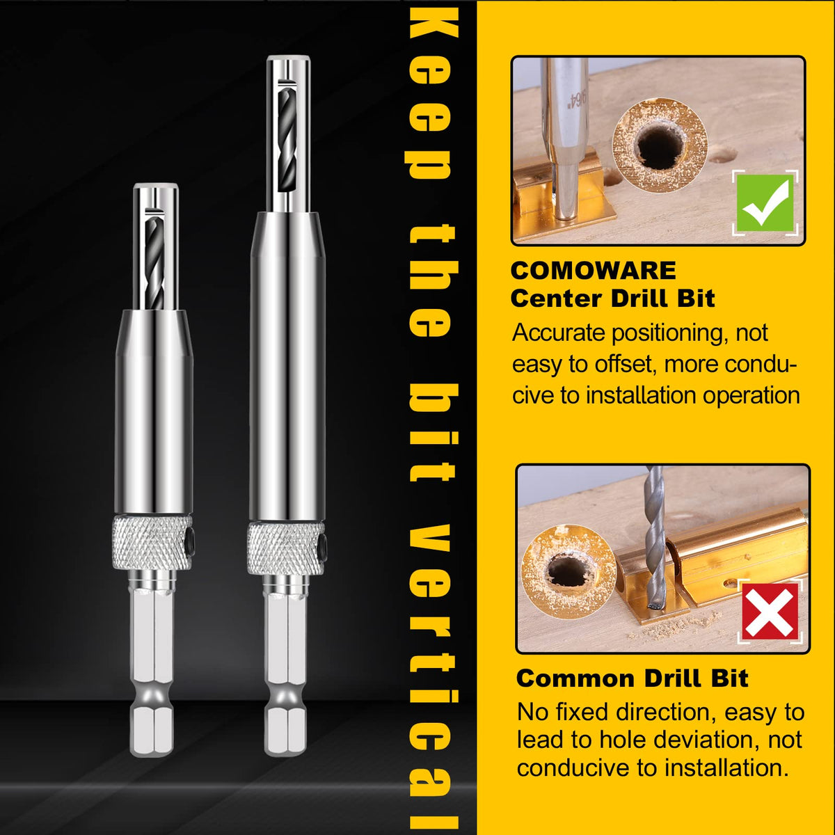 COMOWARE dust ejection design keeps holes clean