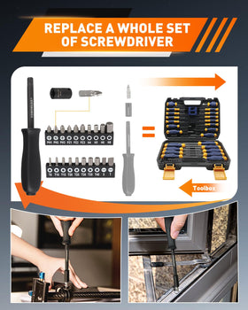 COMOWARE E-torx sockets 4-8mm for specialty fasteners