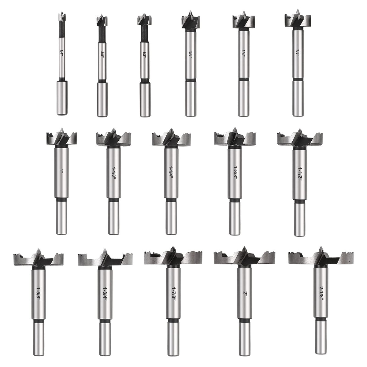 COMOWARE Forstner bits center spur guides accurate boring without wandering