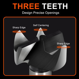 COMOWARE Forstner bits feature X-wing design for rapid chip removal