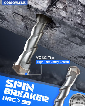 COMOWARE point chisel for precise material breaking in concrete.