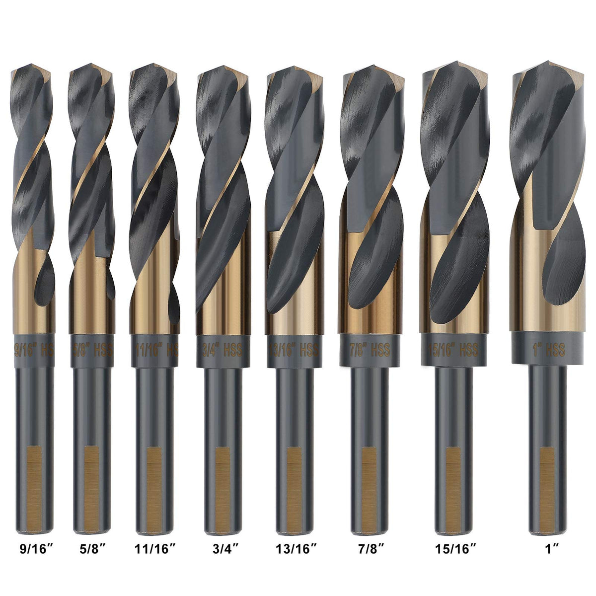 COMOWARE reduced shank drill bit 5-8 inch for versatile steel and plastic work