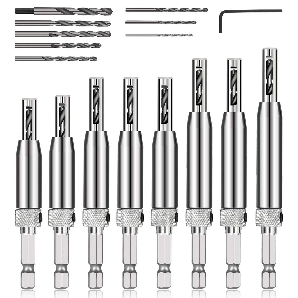 COMOWARE self-centering hinge drill bits ensure precise hinge installation