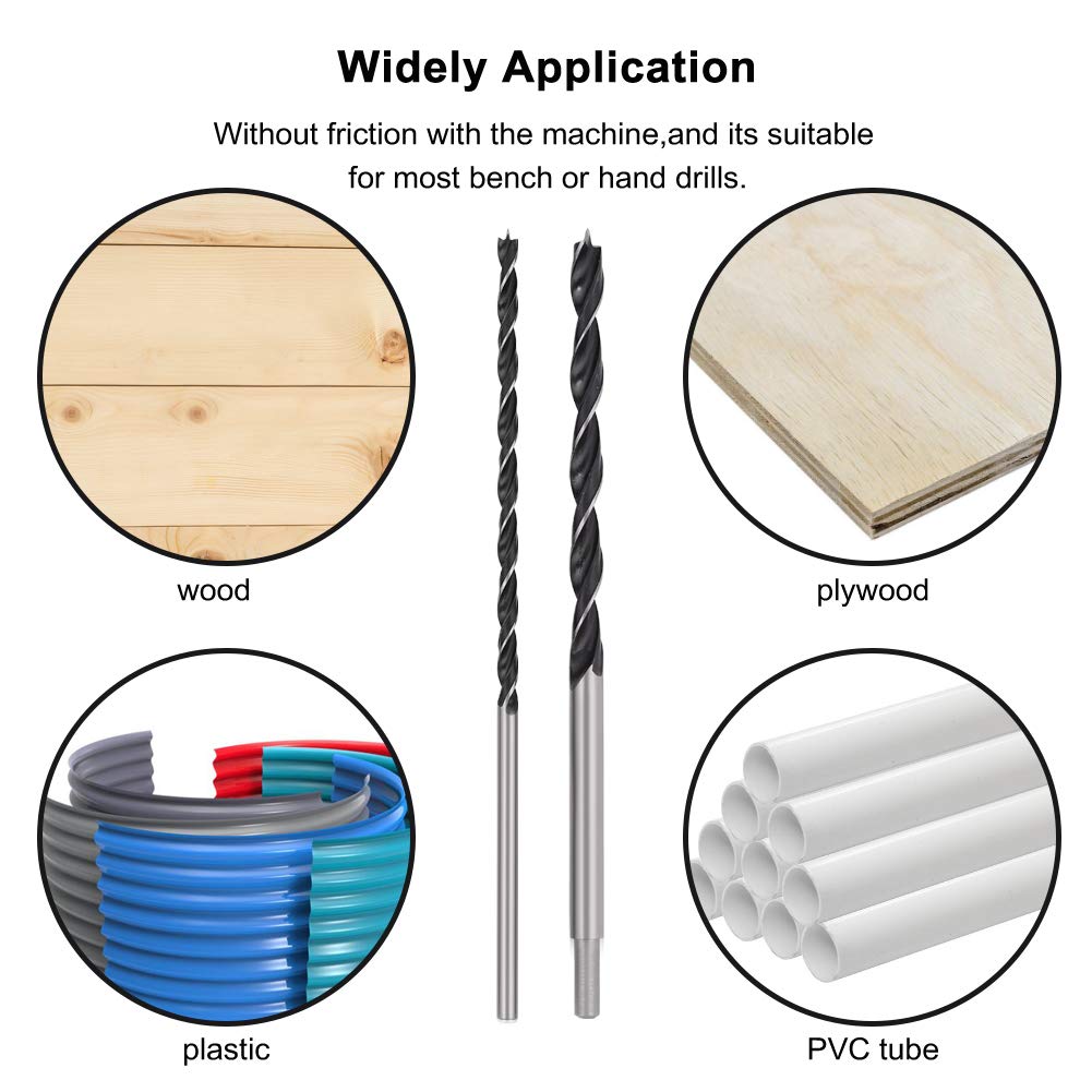 Designed for wood, fiberboard, plywood, plastics, PVC, and rubber projects.