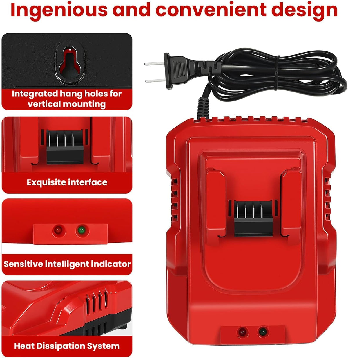 Compatibility with Milwaukee 18V batteries including popular models.