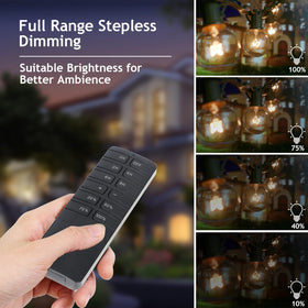 Comyan dimmable brightness options for LED and tungsten lighting