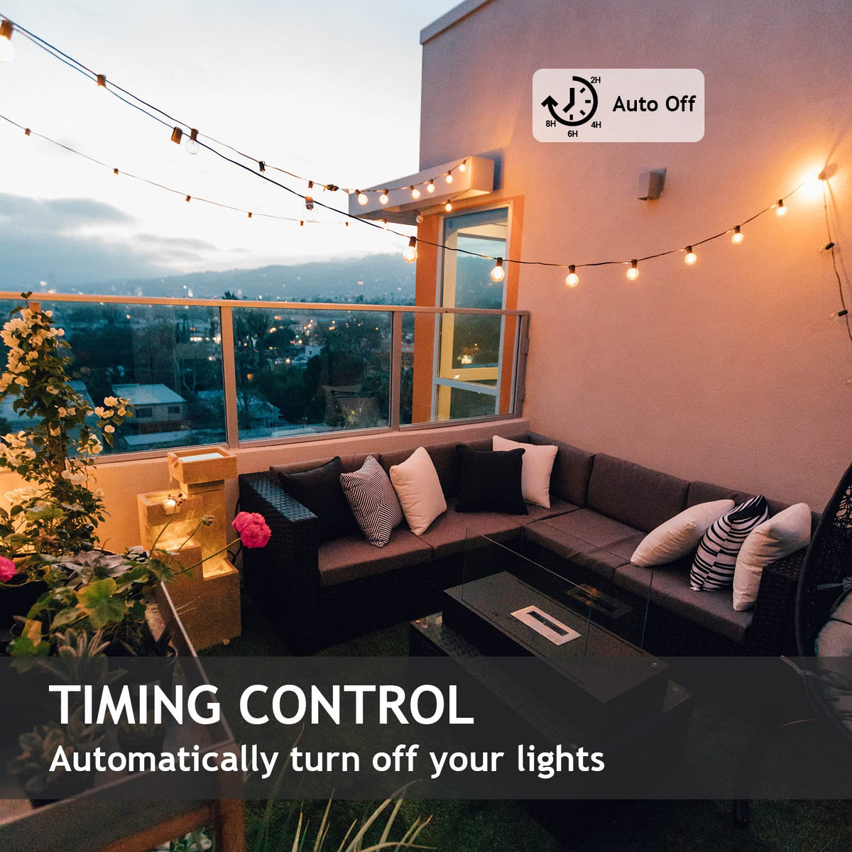 Comyan timer function with multiple durations for automated lighting