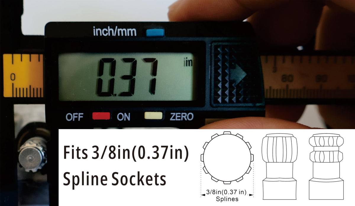 Comyznoah 3/8-inch spindle fit ensures compatibility with older operators
