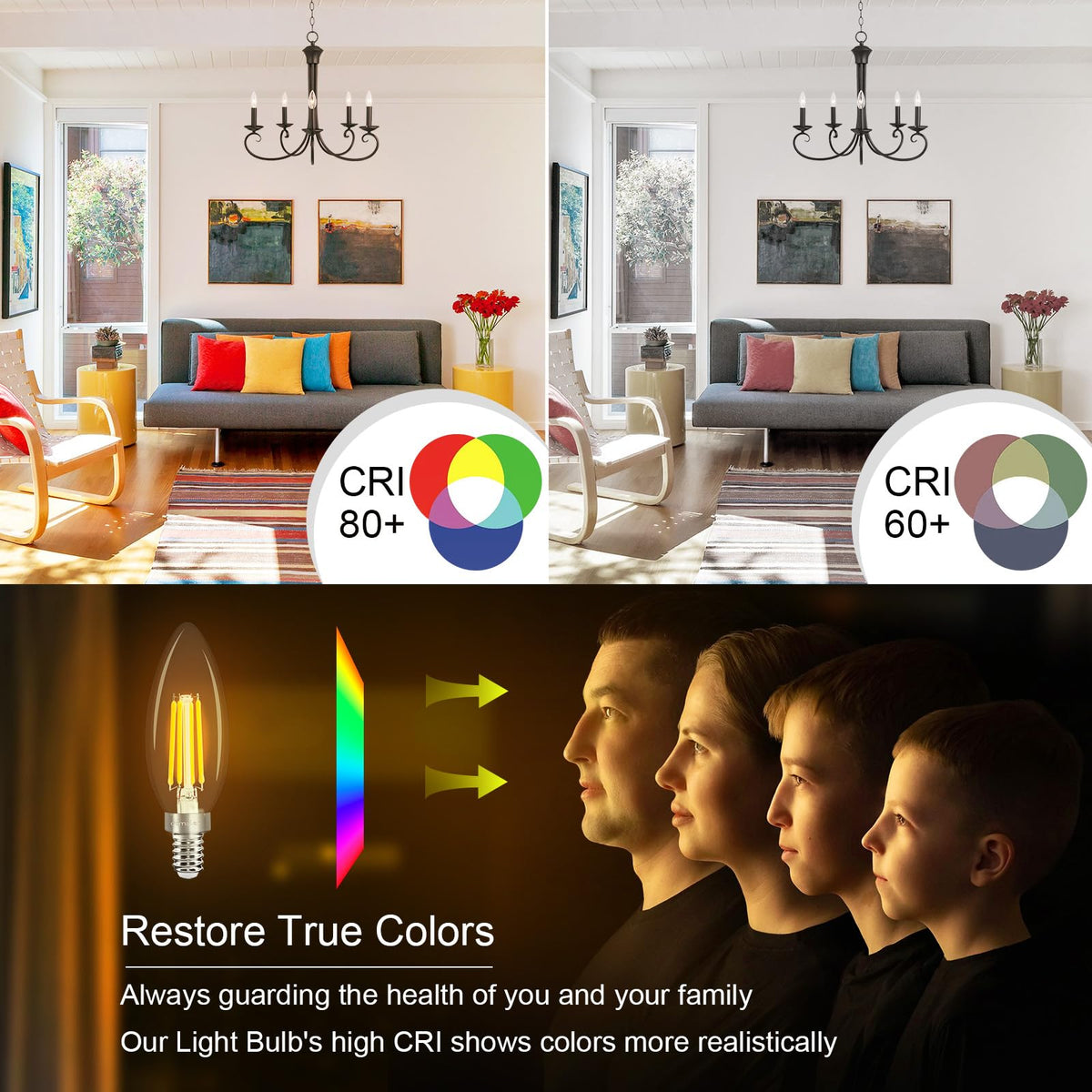 Comzler B11 filament clear bulb with vintage charm and modern efficiency
