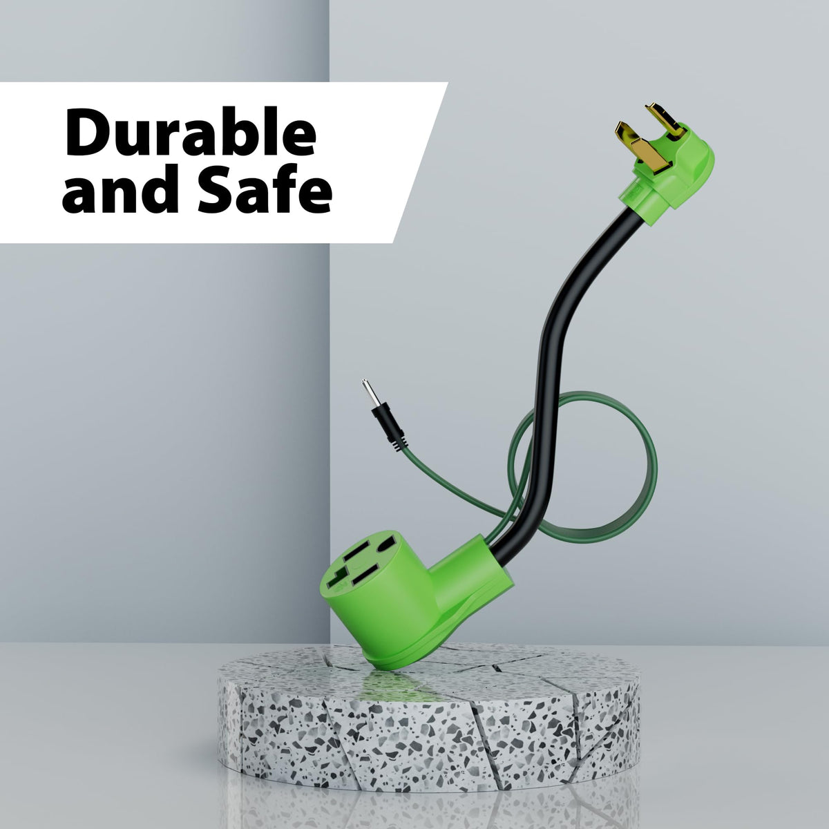 Conable 2-foot adapter length adds flexible placement options.