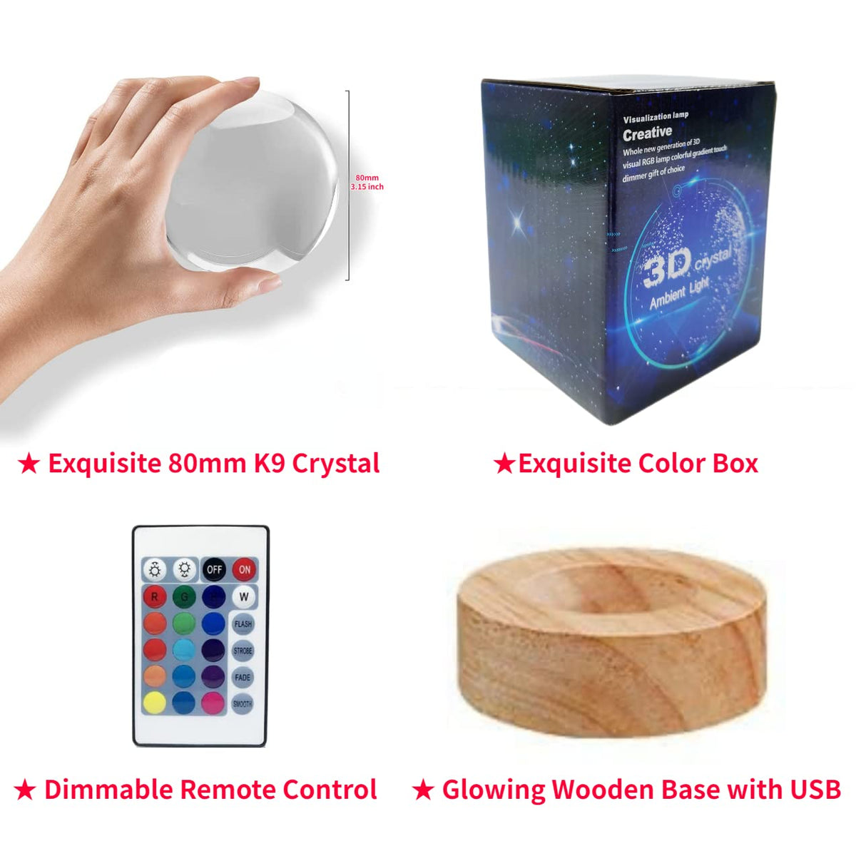 Conalisk lamp offers 16 colors and four modes for mood lighting.