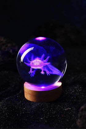 Conalisk axolotl office desk light provides soft ambient glow.