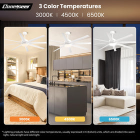 Conciseer reverse-rotation feature enhances seasonal comfort and air circulation