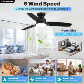 Conciseer dual-color blades in black and wood grain for versatile decor