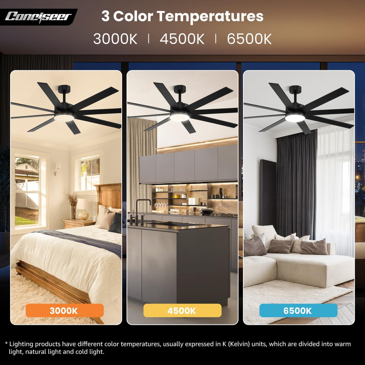 Conciseer quiet DC motor ensures a peaceful living space.