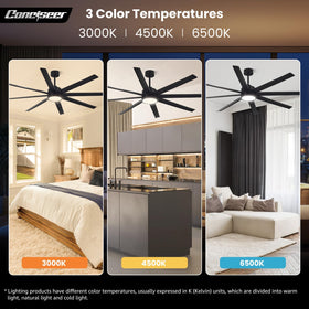 Conciseer reverse rotation feature helps optimize cooling in summer and winter.