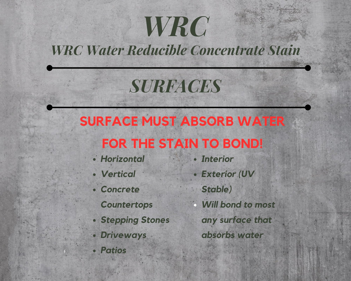 Concrete Resurrection WRC stain features low odor and eco-friendly formula.