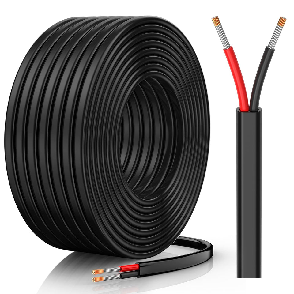 CONEPY 16AWG two-conductor wire on a spool for versatile low-voltage projects.