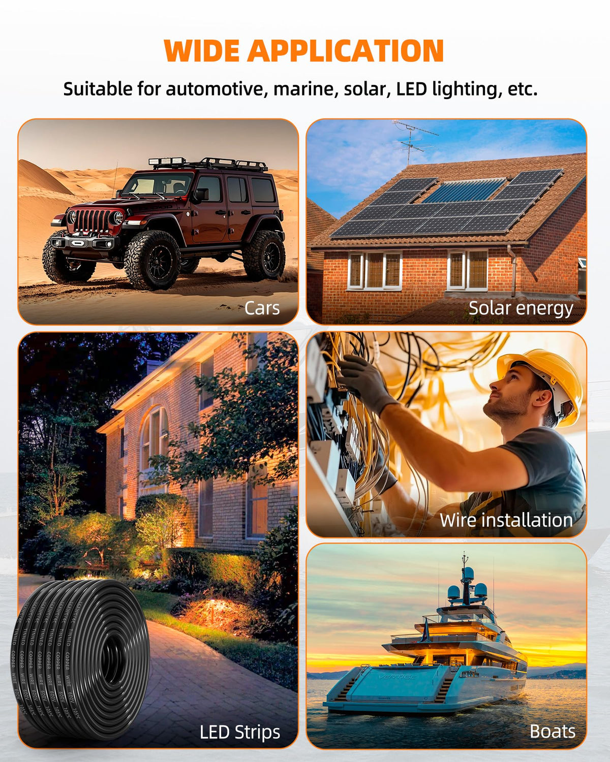 CONEPY LED landscape lighting wiring with IP68 protection and flexibility