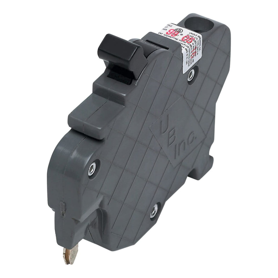 Connecticut Electric Stab-Lok NC120 20A gray replacement breaker for reliable panel protection.