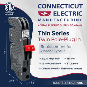 UBIZ2020 supports 120/240 VAC 2-pole operation in panels