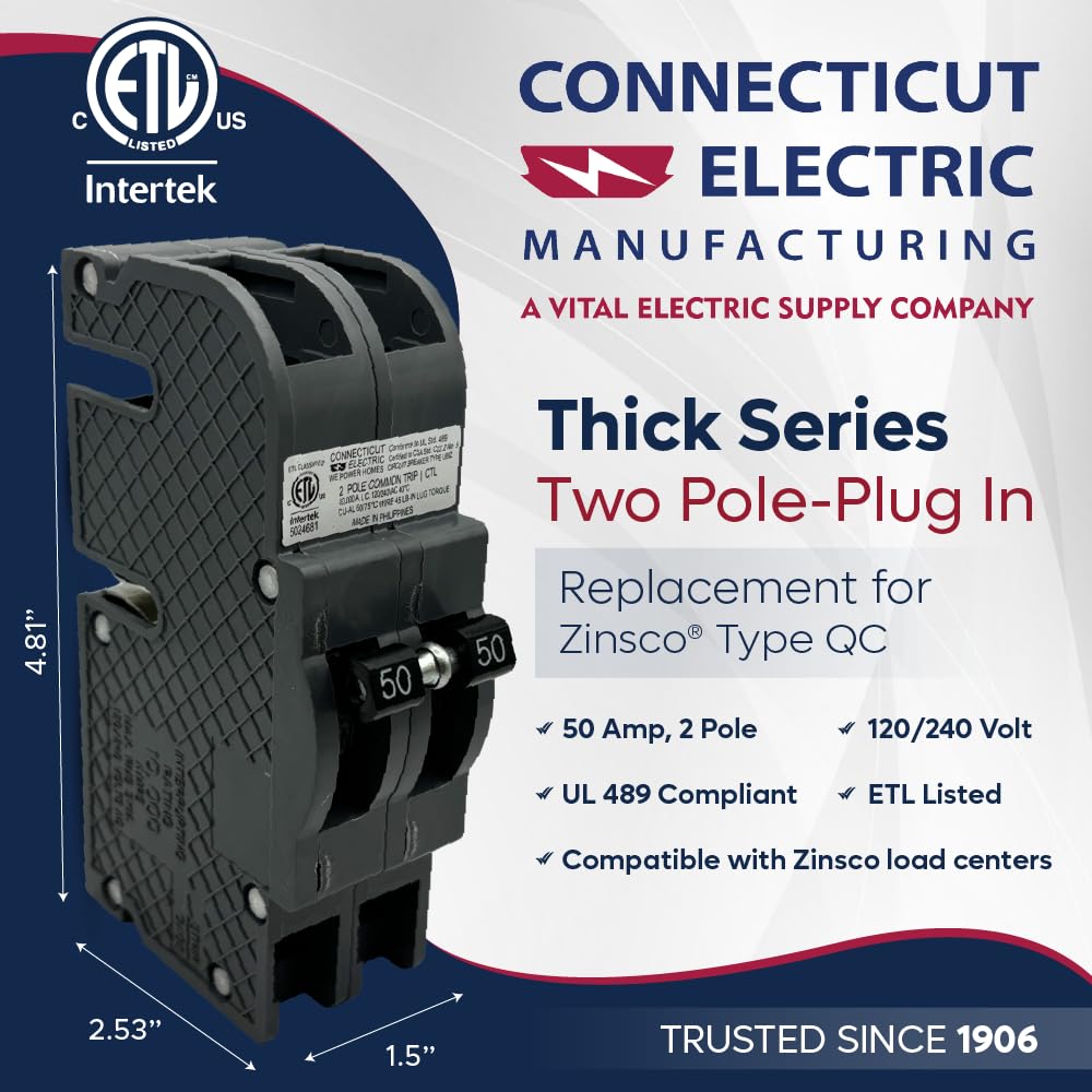 UBIZ250-1 side view highlighting easy replacement in existing electrical setups.