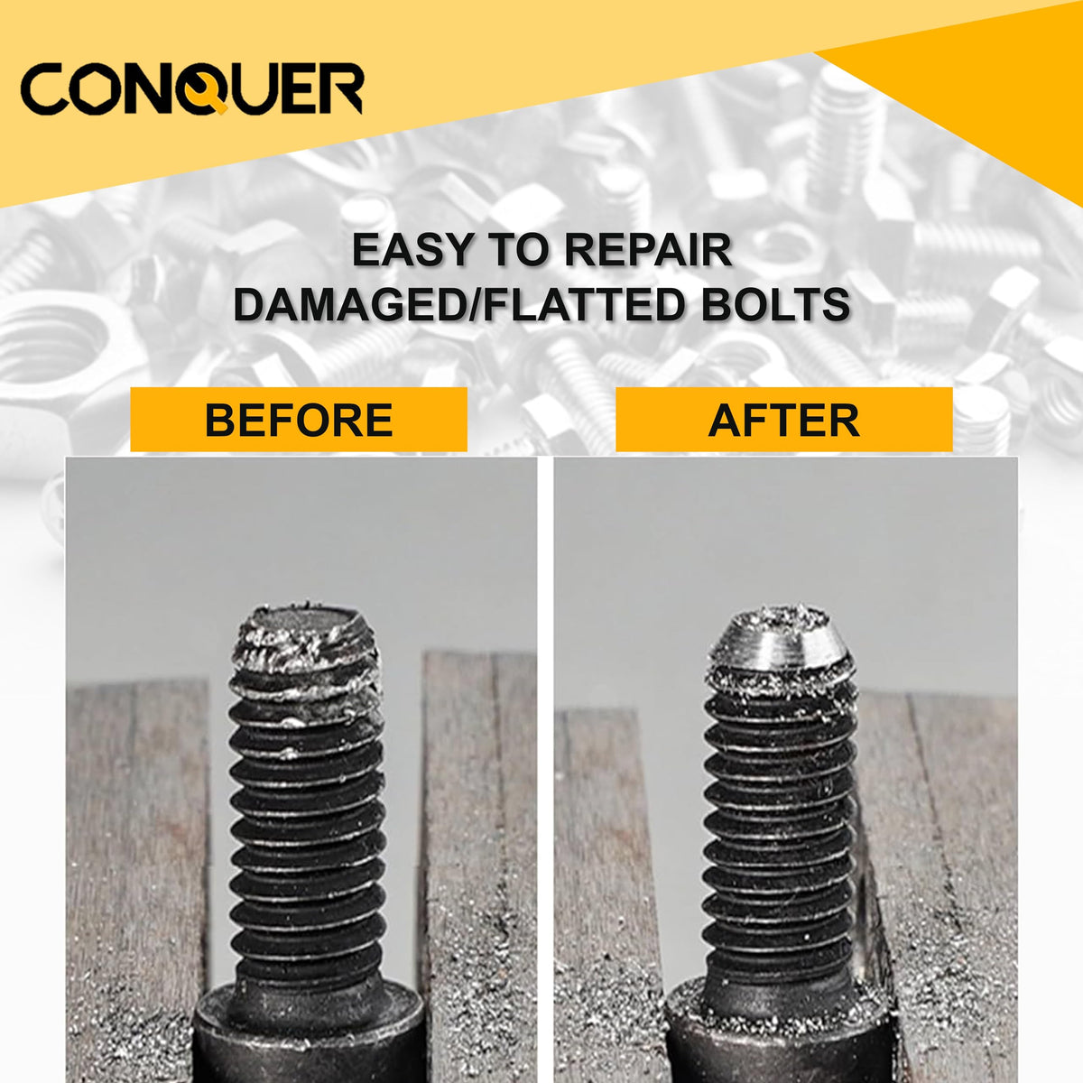 CONQUER safety-first deburring tool reduces sparks and hand injuries.