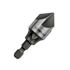 CONQUER Tools 5-flute countersink drill bit for fast burr removal