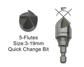 CONQUER Tools quick-change hex shank enables versatile drilling configurations