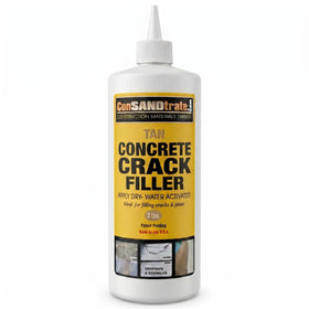 ConSandtrate concrete crack filler gray 3lb bottle enables easy driveway crack repair with lasting results.