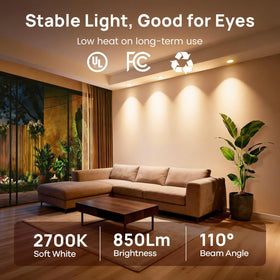 Consciot BR30 LED bulb dimming range from bright to warm glow