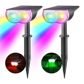 Consciot Solar Spot Light eight color options for outdoor ambiance.