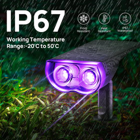 Consciot Solar Spot Light features a large solar panel for faster charging.