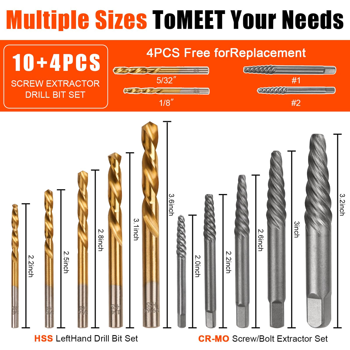 Coobeast 135-degree angle drill bits for easier bites