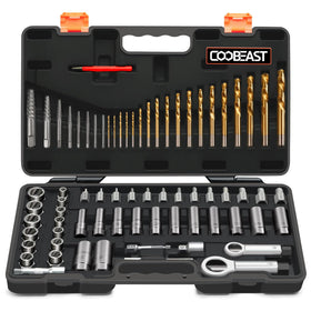 Coobeast 72pcs bolt extractor kit box ready for removal tasks