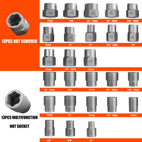 Coobeast 3/8 inch drive adapters complement the nut remover system.