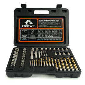 Coobeast bolt extractor kit in case for organized DIY repairs