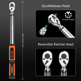 Coobeast torque wrench quick-release head enables fast accessory changes