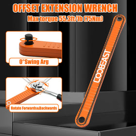 Coobeast extension wrench with 3/8-inch drive adapter included