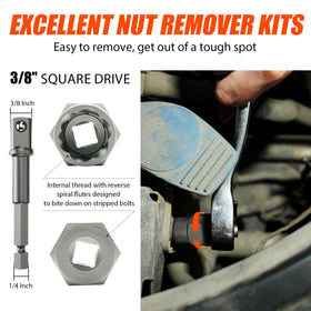 Coobeast hex adapters fit common 3/8-inch drive systems.