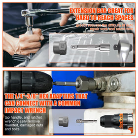 Coobeast kit covers SAE and metric sizes for common fasteners