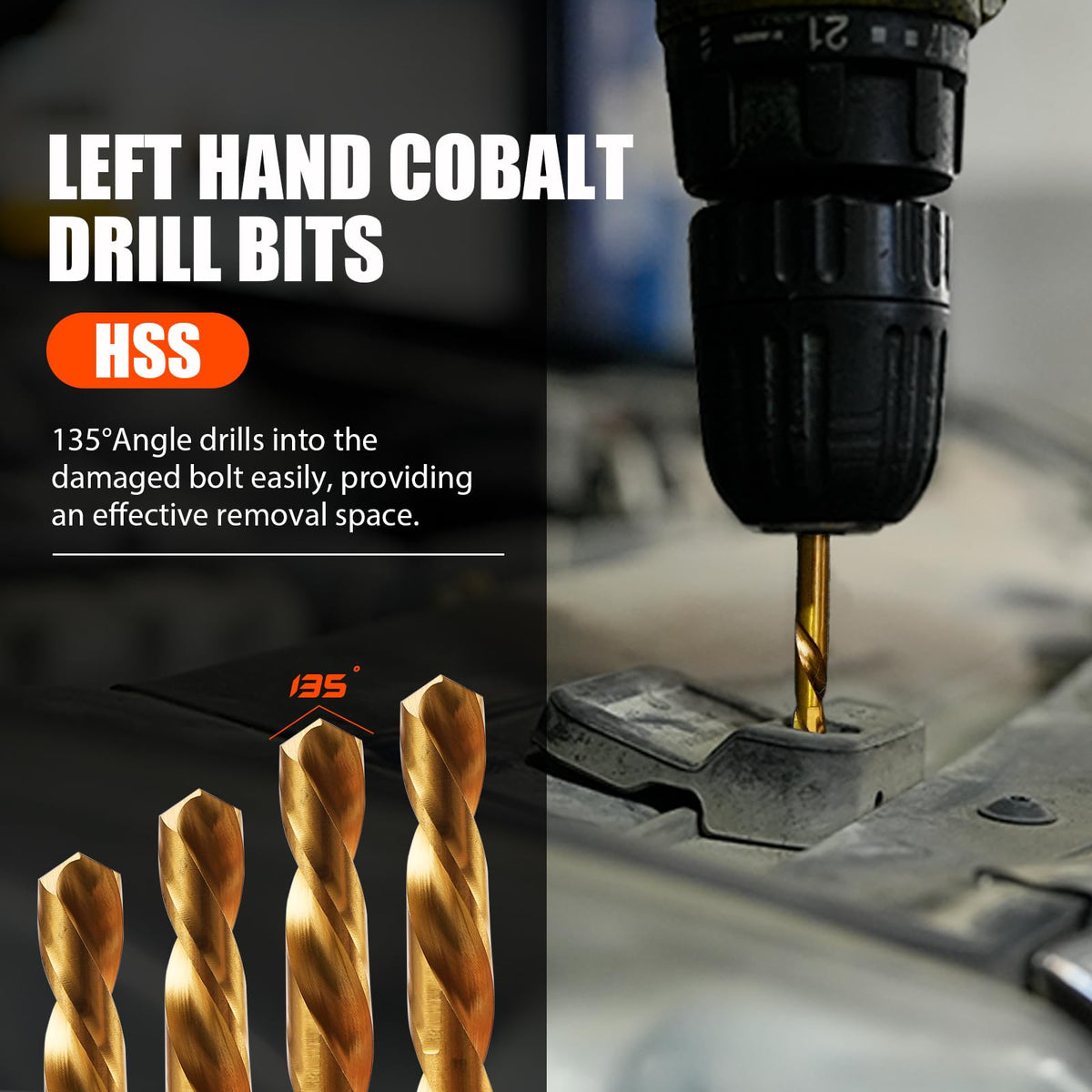 Coobeast multi-spline screw extractor reaches tough spots.