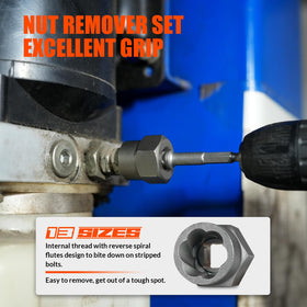 Coobeast nut remover adapters grip damaged bolts securely