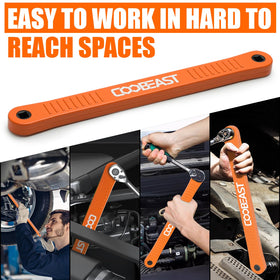 Coobeast offset wrench flat-head design for tight spots