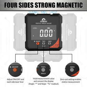 Coobeast rechargeable mini laser level offers cordless, portable alignment.