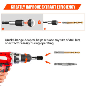 Coobeast spiral screw extractors grip embedded bolts in tough spots.