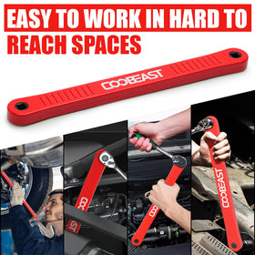 Coobeast square drive 1/2-inch adapter supports heavier fasteners.